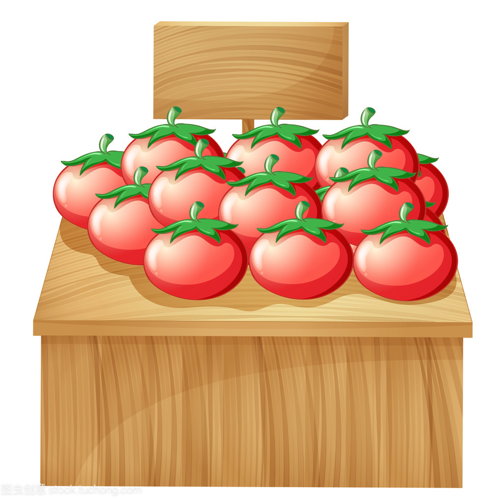 番茄架带空的木制招牌 融合田园诗意与现代实用